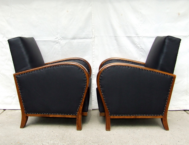 Art Deco armchairs.