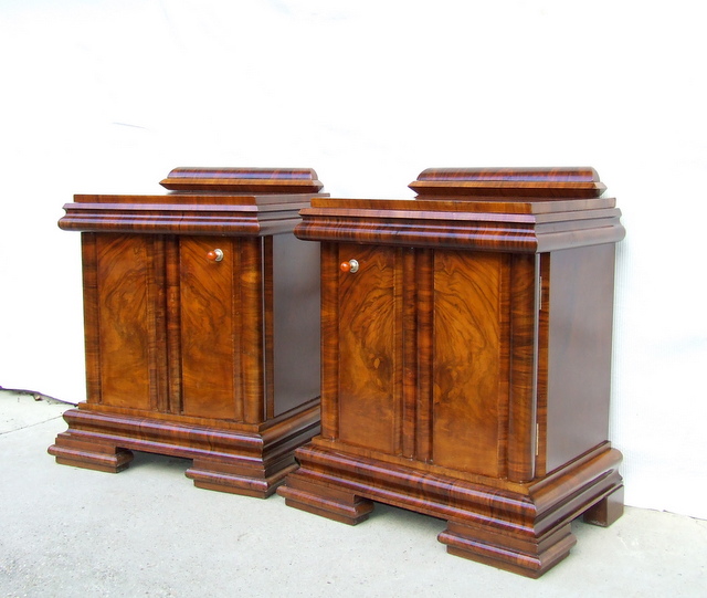 Art Deco Bedside Cabinets.