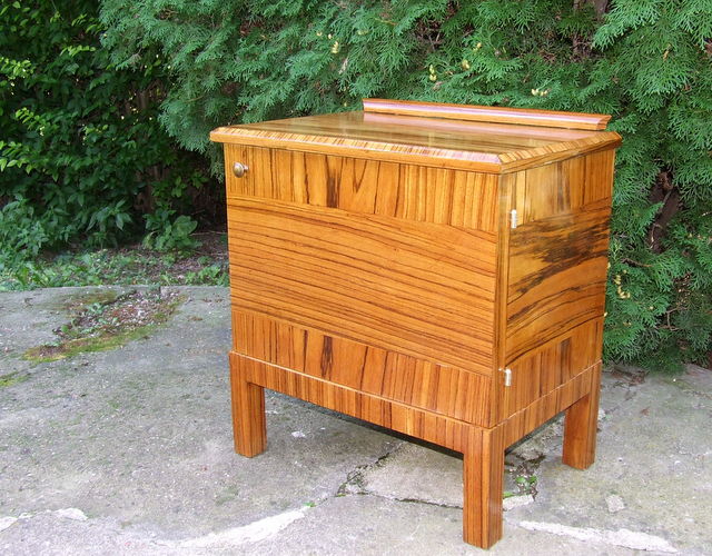 Art Deco Palisander Side Cabinet, Nightstand or Telephone Table.