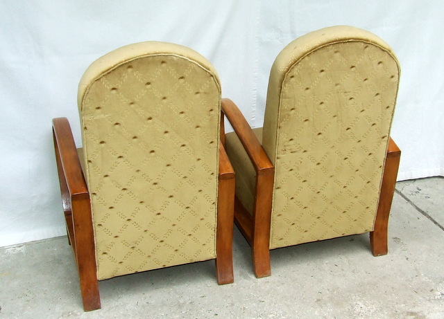 Vintage walnut furniture.