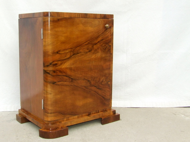 Art Deco bedside cabinet. For sale.