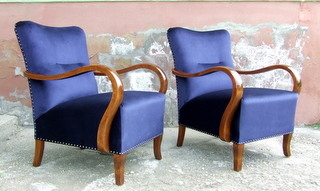 Pair of Art Deco Armchairs. £795