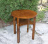 A very useful art deco occasional table. With a circular top and shaped undertier. Click here to see more photos and the price.
