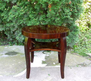 Art Deco Mahogany Smoking Table.