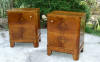 Pair of art deco bedside cabinets, bedside tables or nightstands.