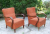 Lovely pair of art deco club chairs. Click here to see more photos.