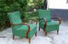 Pair of art deco club chairs. Click here for more photos.