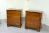 Pair of walnut bedside cabinets/nightstands. Click here for more details.